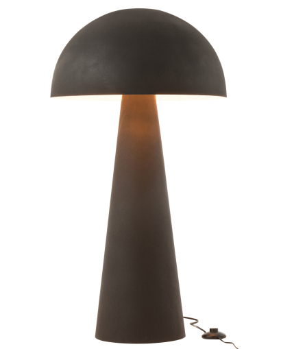 Lampe Champignon Metal - Noir Mat Extra - Taille L