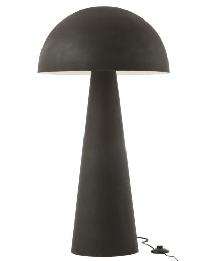 Lampe Champignon Metal - Noir Mat Extra - Taille L