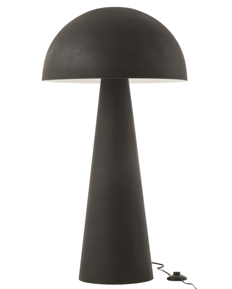 Lampe Champignon Metal - Noir Mat Extra - Taille L