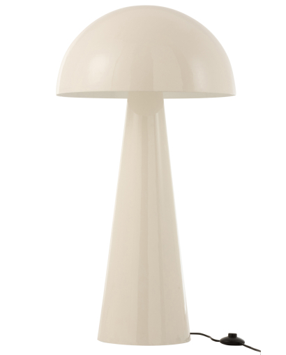 Lampe Champignon Metal Brillant - Blanc Extra - Taille L