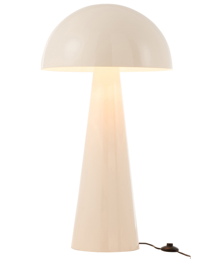 Lampe Champignon Metal Brillant - Blanc Extra - Taille L