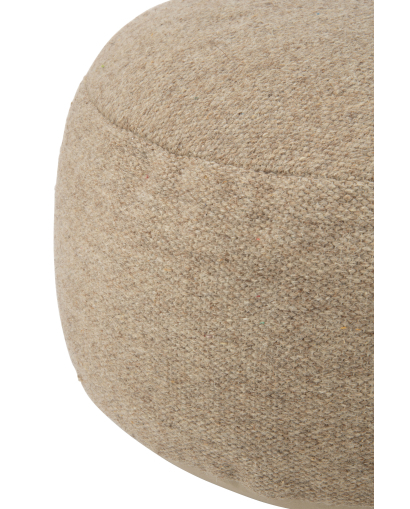 Pouf Pierre en Laine - Beige