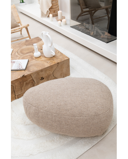 Pouf Pierre en Laine - Beige