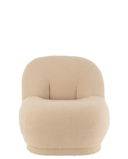 Pouf Teddy Bouclé - Beige