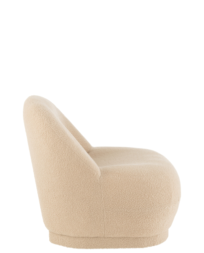 Pouf Teddy Bouclé - Beige