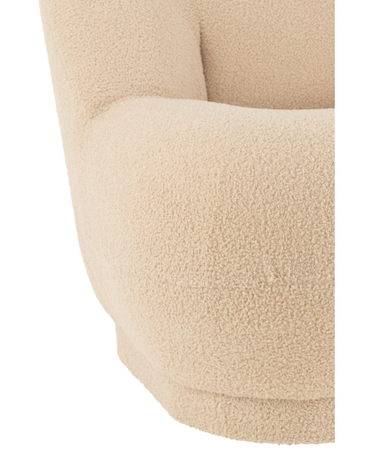 Pouf Teddy Bouclé - Beige