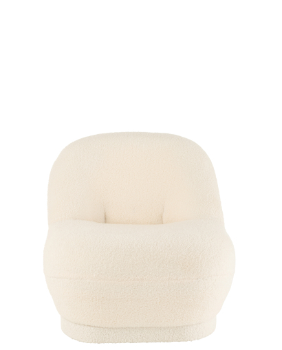 Pouf Teddy Bouclé - Blanc