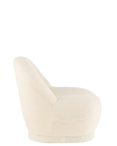 Pouf Teddy Bouclé - Blanc