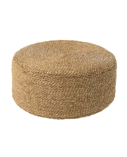 Pouf Rond Jonc De Mer - Naturel