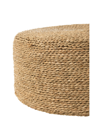 Pouf Rond Jonc De Mer - Naturel