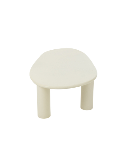 Table Basse Bali en MDF et Pvc - Blanc - Taille L