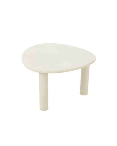 Table D'appoint Bali en MDF et Pvc - Blanc - Taille M