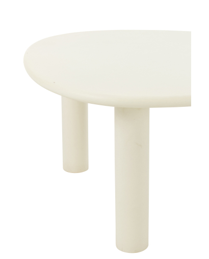 Table D'appoint Bali en MDF et Pvc - Blanc - Taille M