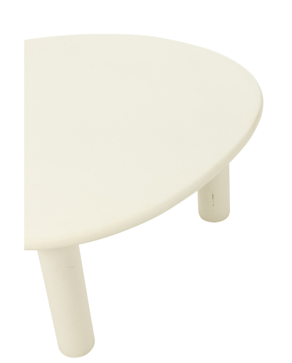 Table D'appoint Bali en MDF et Pvc - Blanc - Taille M