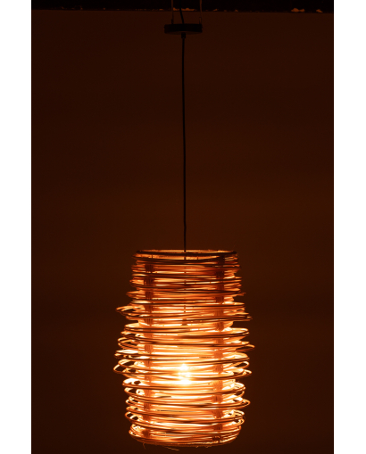 Suspension Wea en Rotin - Naturel