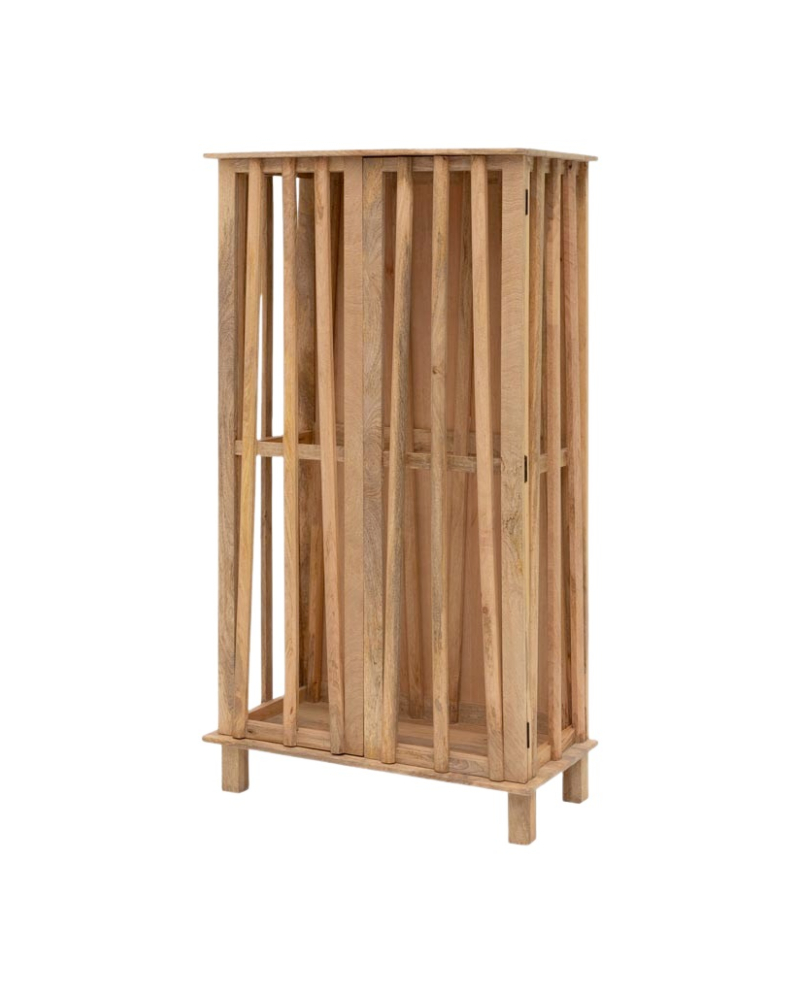 Armoire 2 Portes Savannah en Bois de manguier - Naturel