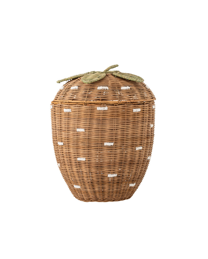 Panier Pelino avec couvercle Bloomingville - Marron