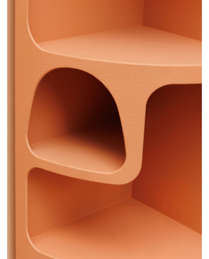 Etagère de coin Alcove - Terracotta doux