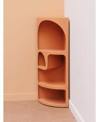 Etagère de coin Alcove - Terracotta doux