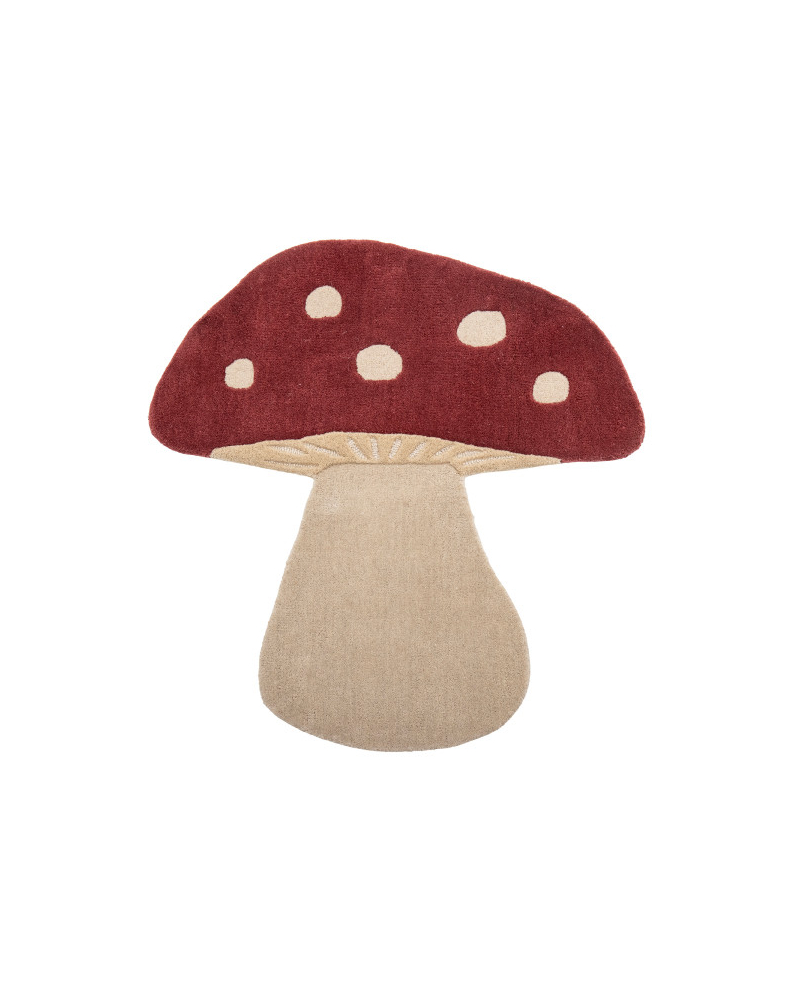 Tapis Bloomingville Mushroom - Rouge