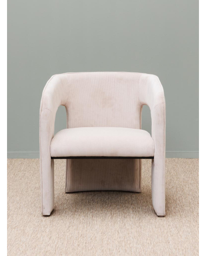 Fauteuil Côtelé Pinot - Beige