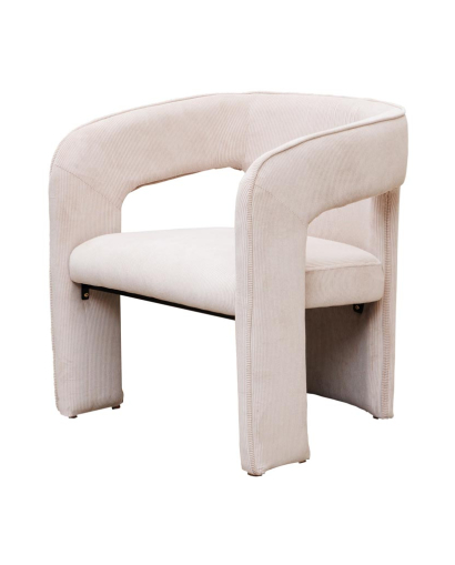 Fauteuil Côtelé Pinot - Beige