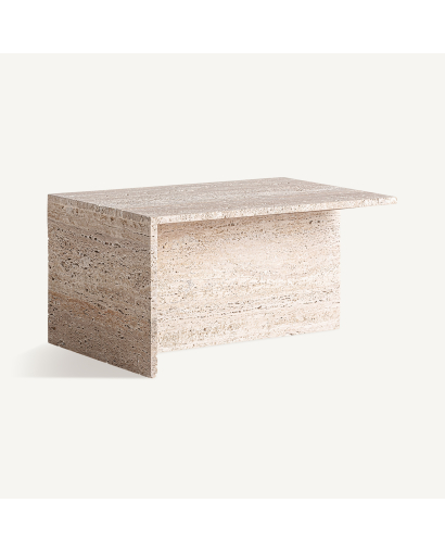 Table Basse Theuville en Travertin - Beige