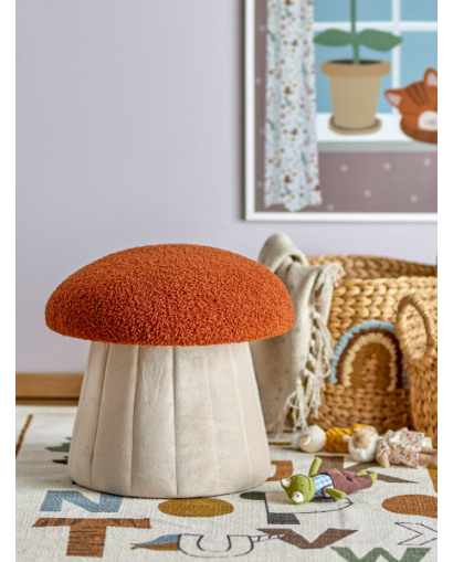 Pouf Bertil Bloomingville - Rouge