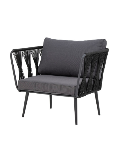 Chaise de salon Pavone Bloomingville - Noir