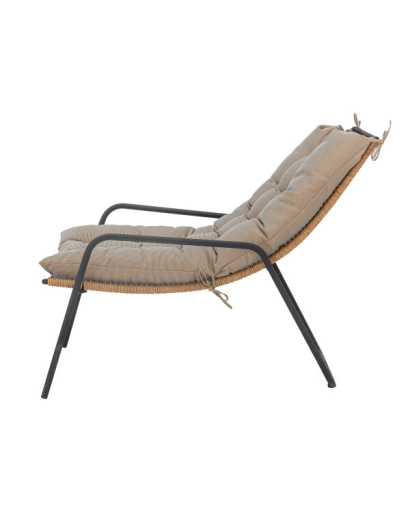 Chaise Longue Boel avec Tabouret Bloomingville - Nature