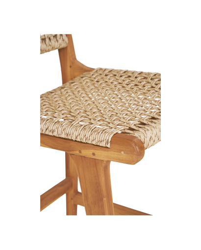 Chaise De Bar Derby Counter en Teck - Naturel