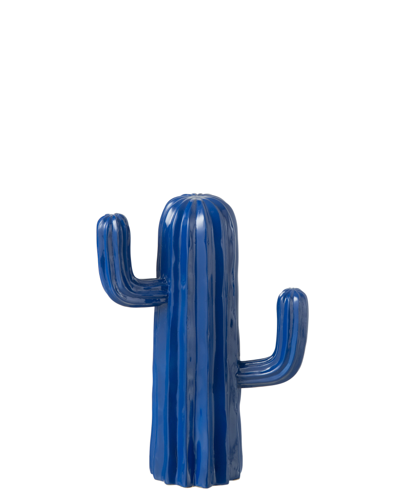 Cactus en Polyresine - Bleu - Taille S Cactus en Polyresine - Bleu - Taille S