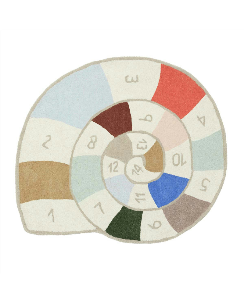 Tapis Nautilus Hopscotch OYOY - Multi couleurs Tapis Nautilus Hopscotch OYOY - Multi couleurs