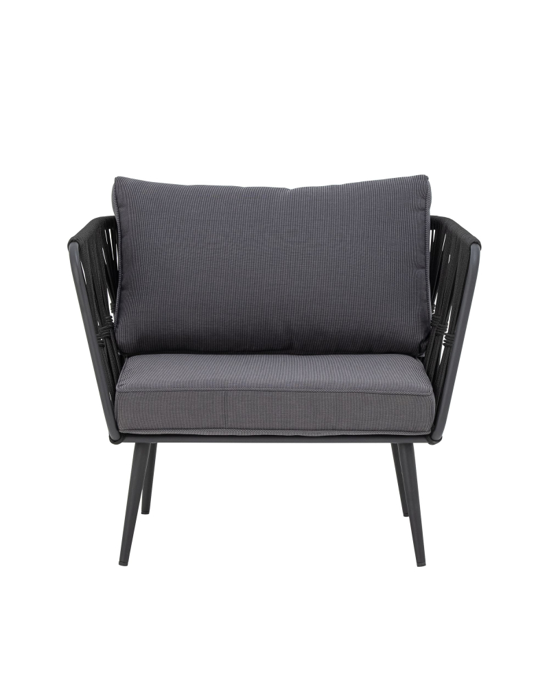 Chaise de salon Bloomingville Pavone Métal - Noir Chaise de salon Bloomingville Pavone Métal - Noir