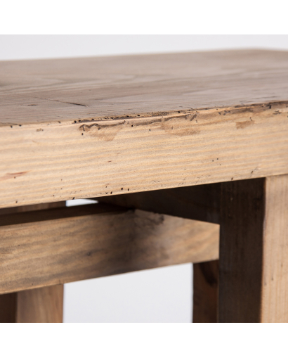 Console Hemye en Bois de Pin - Naturel