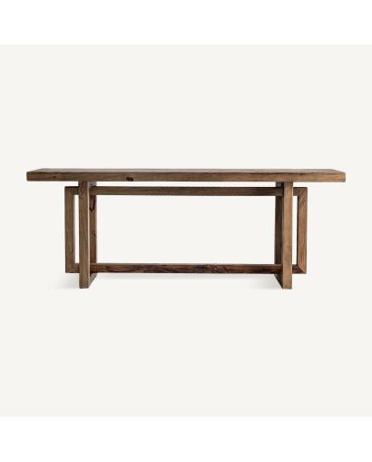 Console Hemye en Bois de Pin - Naturel