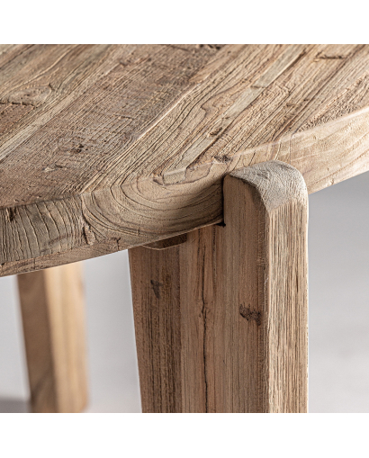 Table de Salon Ronde Lux en Bois - Naturel