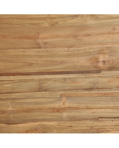 Table de Salon Ronde Lux en Bois - Naturel