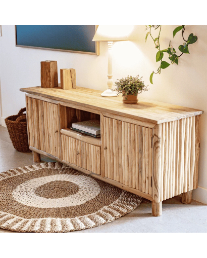 Buffet Pierrot en Branches de Teck - Naturel