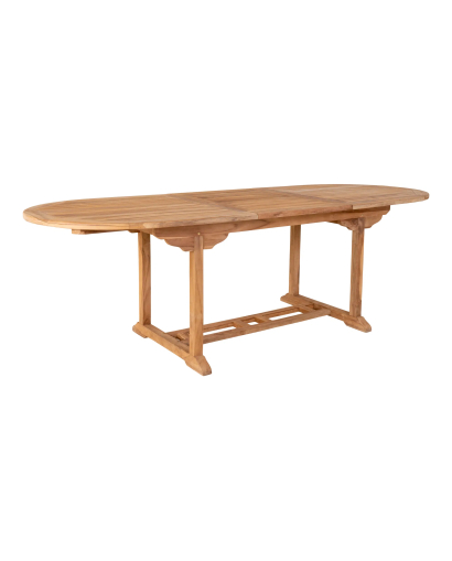 Table de Salle à Manger extensible Salamanca en Teck - Naturel