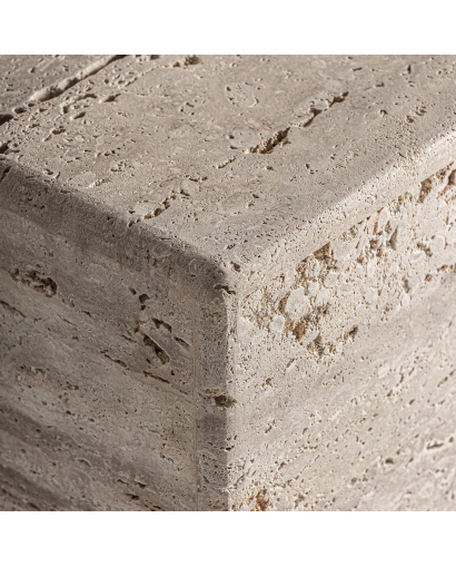 Table Basse Rapolano en Travertin - Beige
