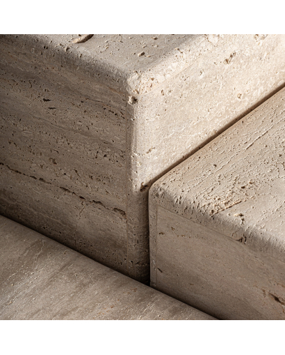 Table Basse Rapolano en Travertin - Beige
