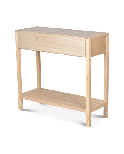 Console 2 tiroirs Juju en cannage - Naturel - Taille S