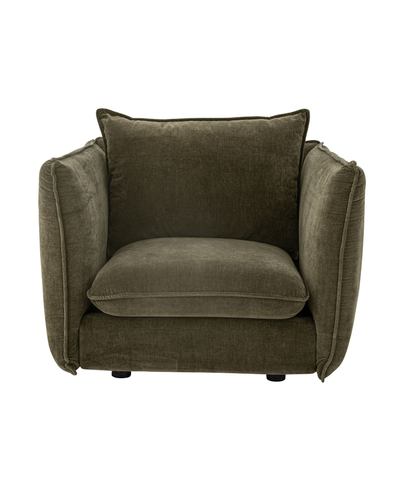 Chaise de salon Bloomingville Austin en Polyester - Vert Chaise de salon Bloomingville Austin en Polyester - Vert
