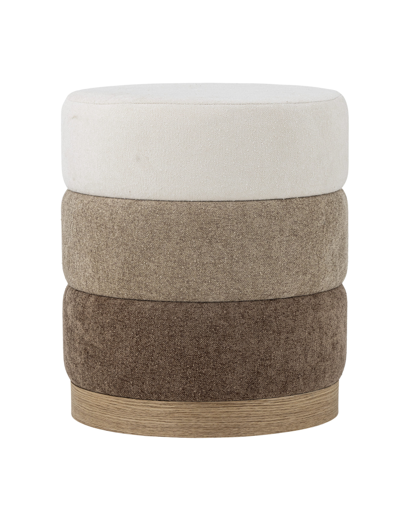 Pouf Bloomingville Bilbao en Polyester - Marron Pouf Bloomingville Bilbao en Polyester - Marron