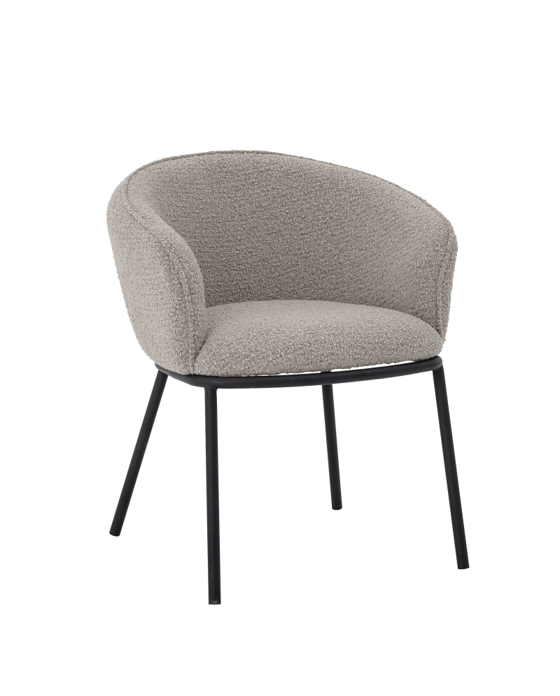 Chaise de salle à manger Bloomingville Cortone Polyester - Gris Chaise de salle à manger Bloomingville Cortone Polyester - Gris