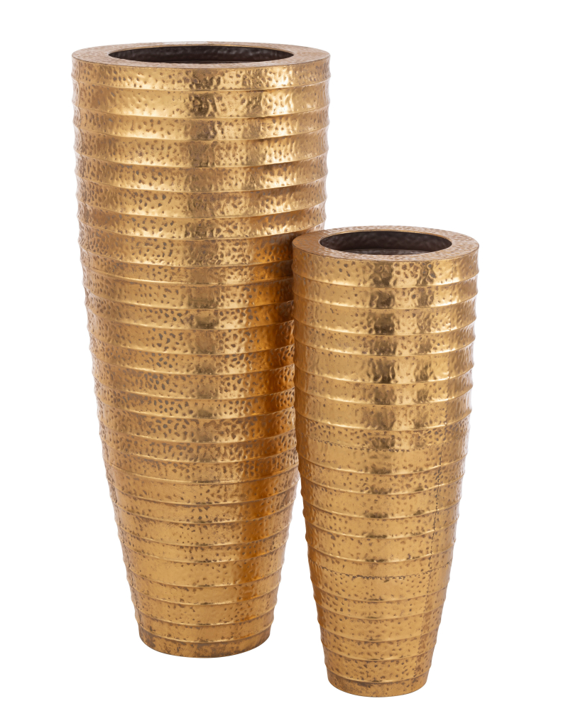 Set De 2 Vases Egypte en Métal - Or Set De 2 Vases Egypte en Métal - Or