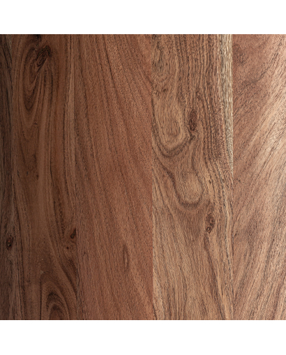 Table D'appoint Tivoli en Bois d'acacia et Travertin - Naturel