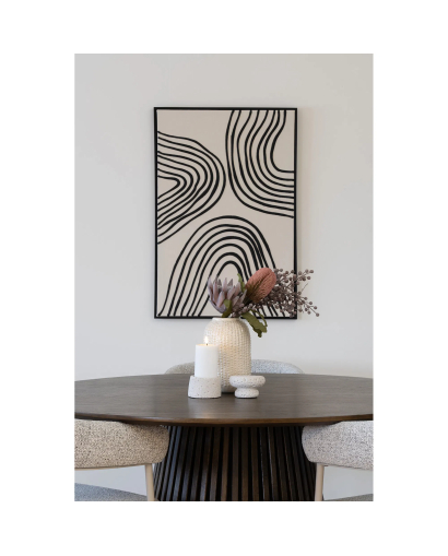 Toile Lipari Canvas - Noir et Beige