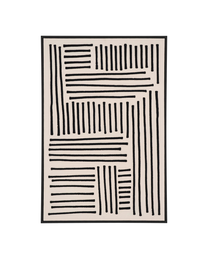 Toile Lipari Canvas - Noir et Beige Toile Lipari Canvas - Noir et Beige